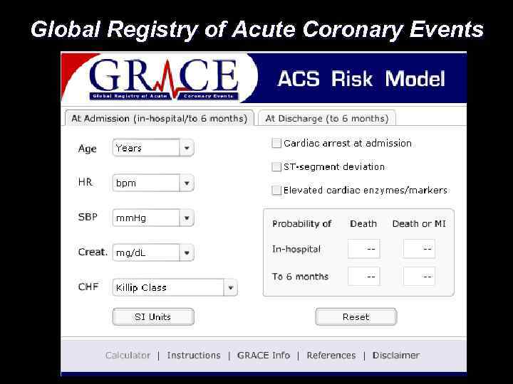 Global Registry of Acute Coronary Events 