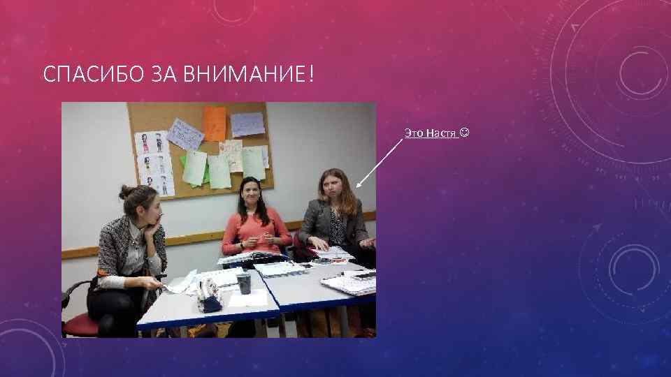 СПАСИБО ЗА ВНИМАНИЕ! Это Настя 