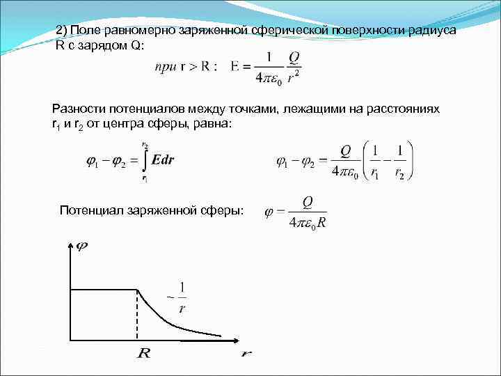 Поле равномерно