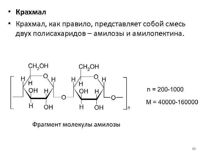 Схема образования амилозы