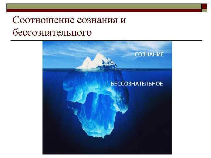 Соотношение сознания и бессознательного 