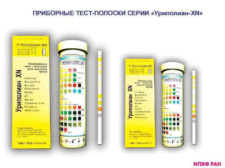 ПРИБОРНЫЕ ТЕСТ-ПОЛОСКИ СЕРИИ «Уриполиан-XN» ИПХФ РАН 