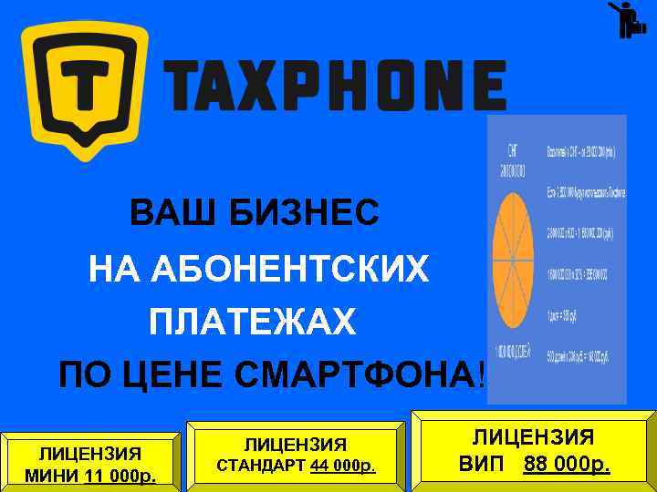  ВАШ БИЗНЕС НА АБОНЕНТСКИХ ПЛАТЕЖАХ ПО ЦЕНЕ СМАРТФОНА! ЛИЦЕНЗИЯ МИНИ 11 000 р.