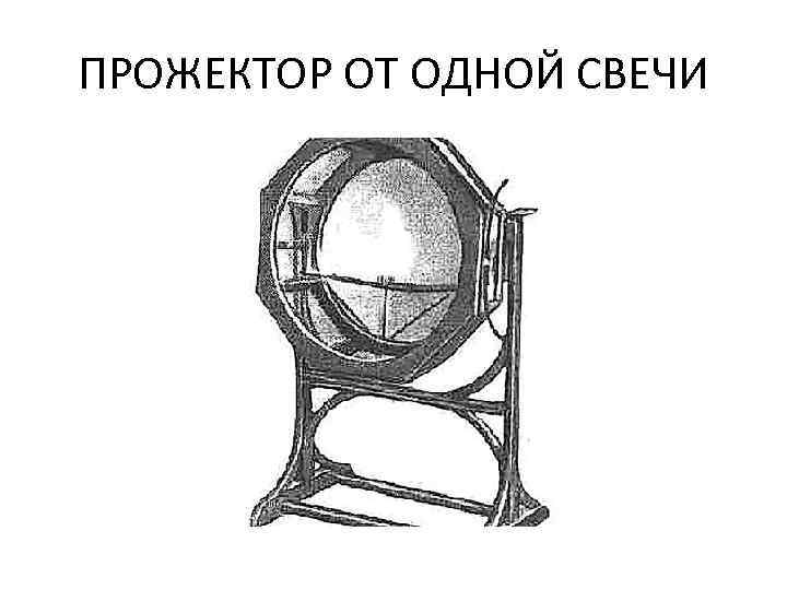 ПРОЖЕКТОР ОТ ОДНОЙ СВЕЧИ 