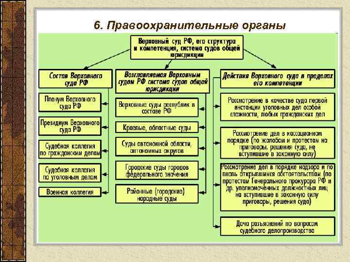 6. Правоохранительные органы 