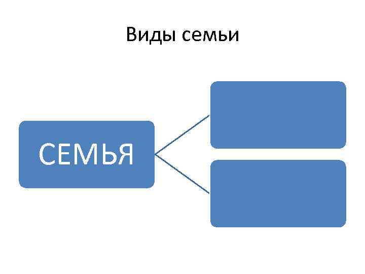 Виды семьи СЕМЬЯ 