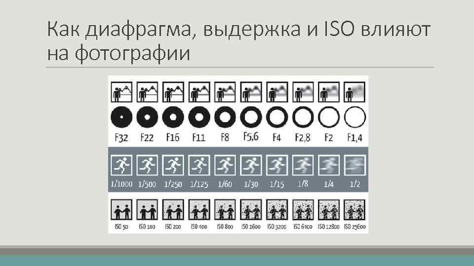 Как диафрагма, выдержка и ISO влияют на фотографии 
