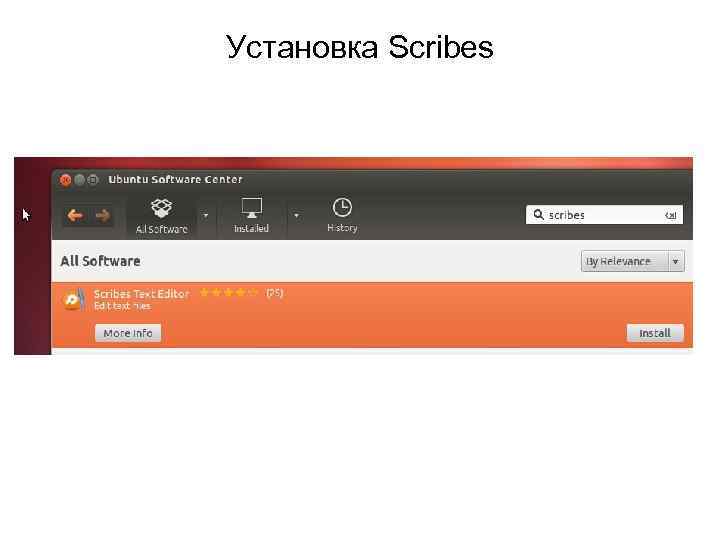 Установка Scribes 
