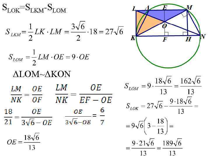 SLOK=SLKM-SLOM ΔLOM~ΔKON = 