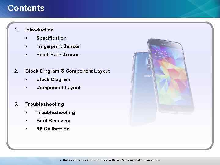 Contents 1. Introduction • • Fingerprint Sensor • 2. Specification Heart-Rate Sensor Block Diagram