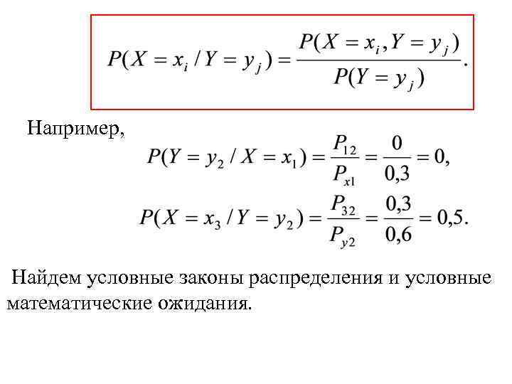 Найти условную. Условное математическое ожидание формула. Условный закон распределения. Eсловные математические ожидания. Условное математическое ожидание случайной величины.