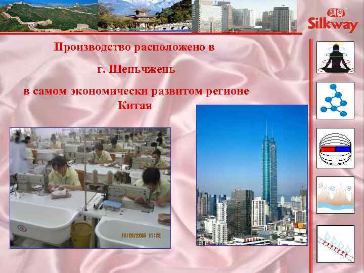 Производство расположено в г. Шеньчжень в самом экономически развитом регионе Китая 