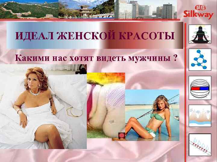 ИДЕАЛ ЖЕНСКОЙ КРАСОТЫ Какими нас хотят видеть мужчины ? 