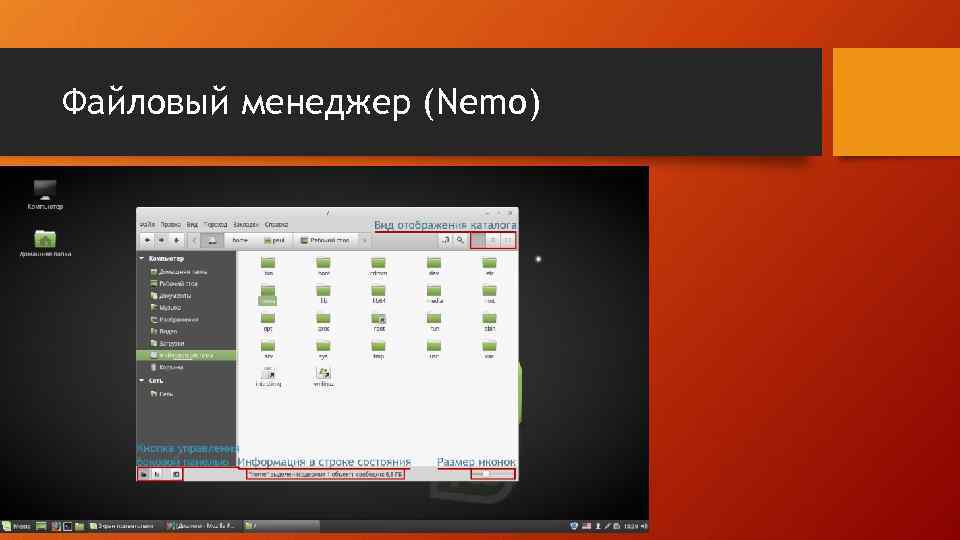 Файловый менеджер (Nemo) 