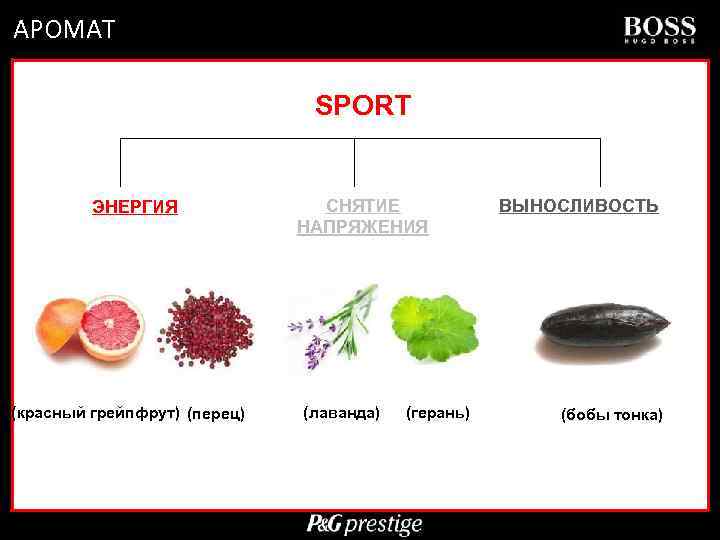 АРОМАТ SPORT ЭНЕРГИЯ (красный грейпфрут) (перец) СНЯТИЕ НАПРЯЖЕНИЯ (лаванда) (герань) ВЫНОСЛИВОСТЬ (бобы тонка) Confidential