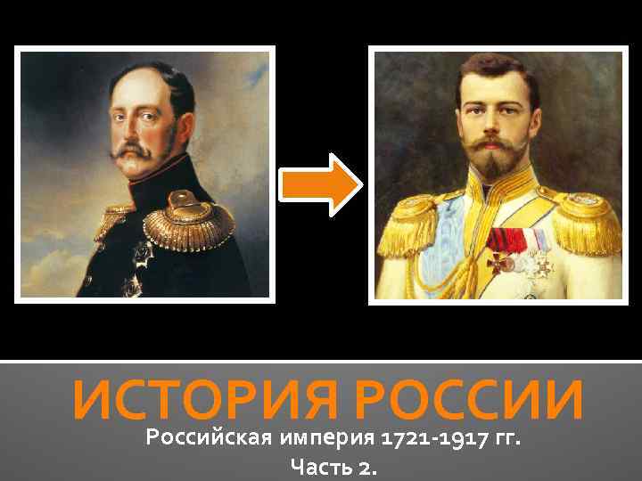 ИСТОРИЯ РОССИИ Российская империя 1721 -1917 гг. Часть 2. 