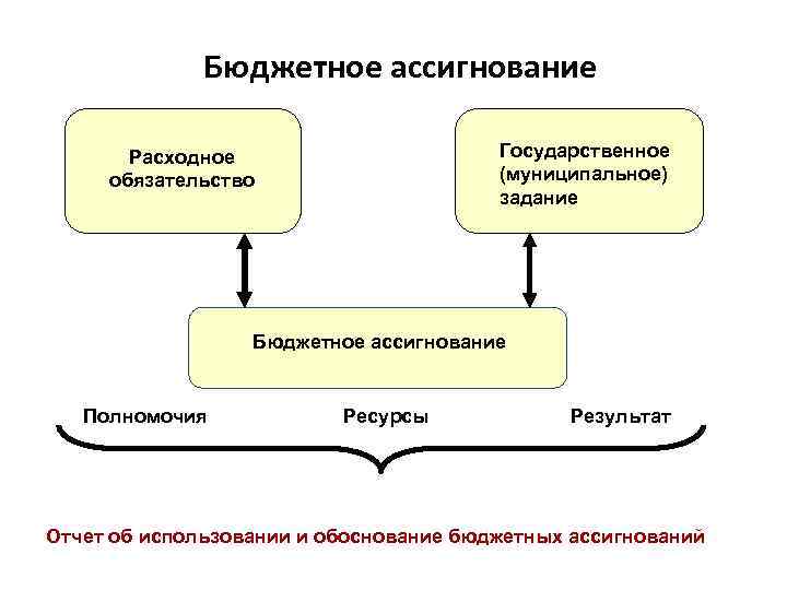 Бюджетные ассигнования схема