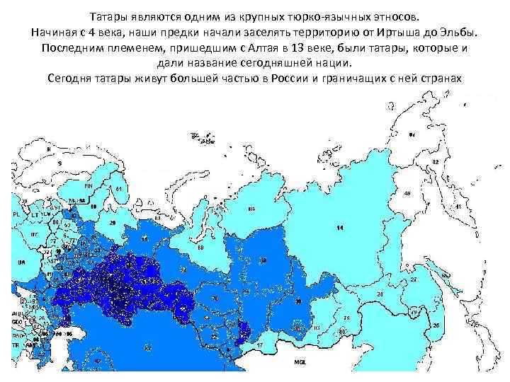 Где живут татары карта