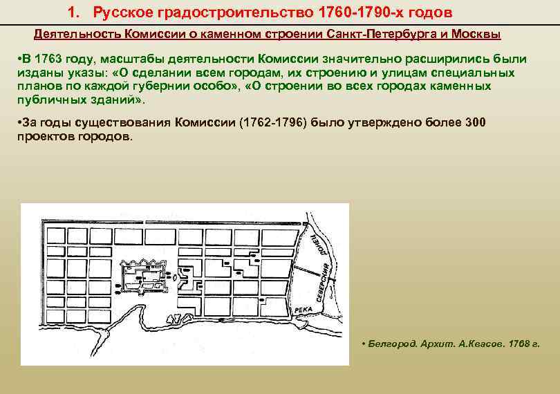 Указ о сделании всем городам их строению и улицам специальных планов по каждой губернии особо