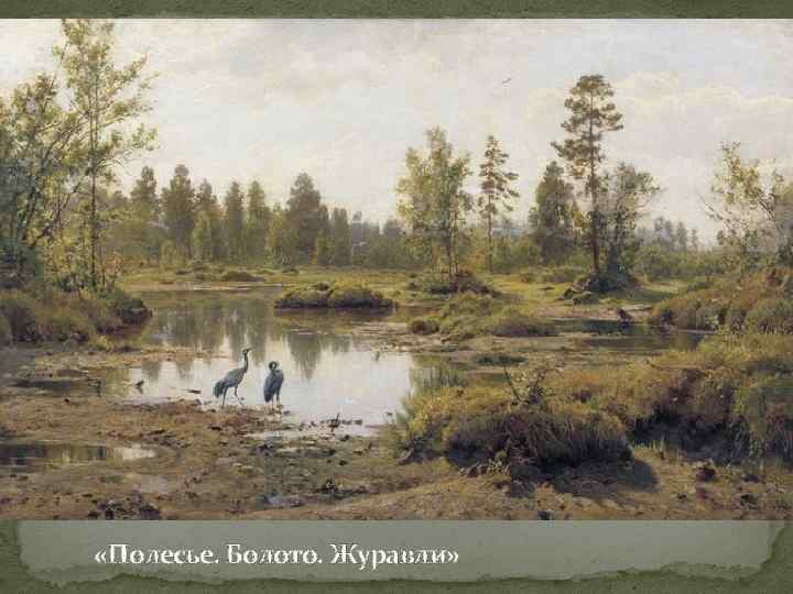  «Полесье. Болото. Журавли» 