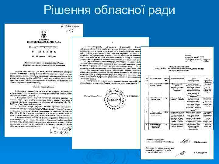 Рішення обласної ради 