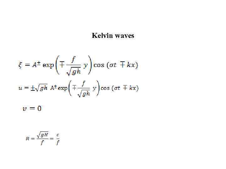 Kelvin waves 