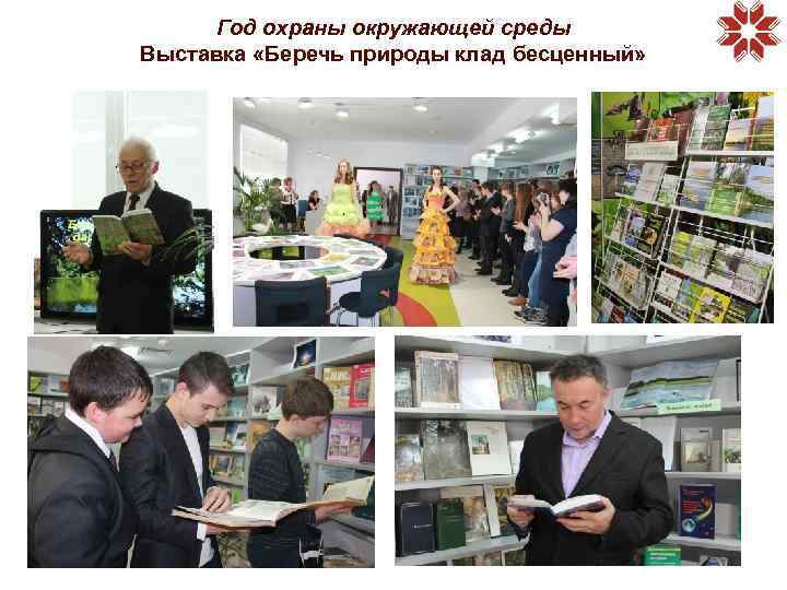 Год охраны окружающей среды Выставка «Беречь природы клад бесценный» 
