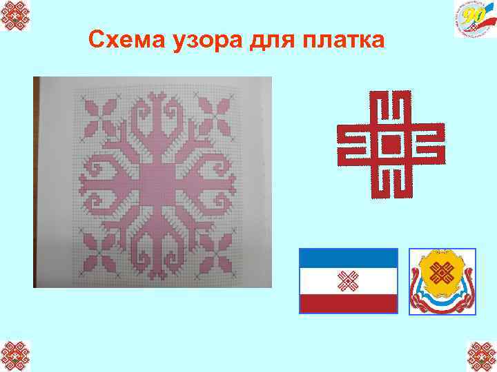 Схема узора для платка 