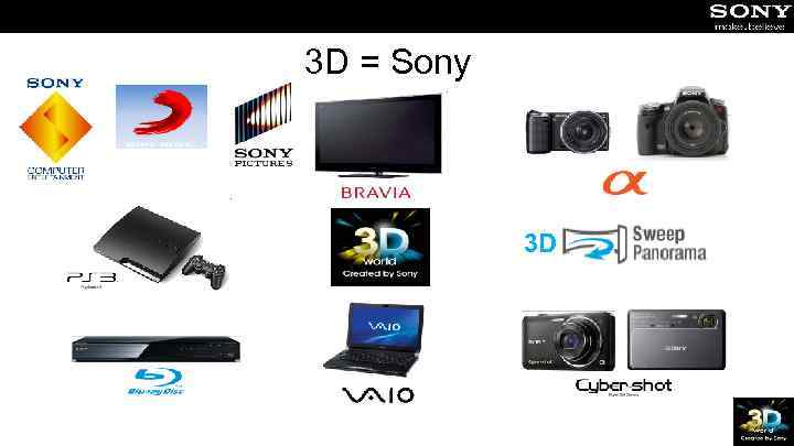 3 D = Sony 3 D 