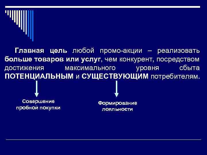 Главная цель любой промо-акции – реализовать больше товаров или услуг, чем конкурент, посредством достижения