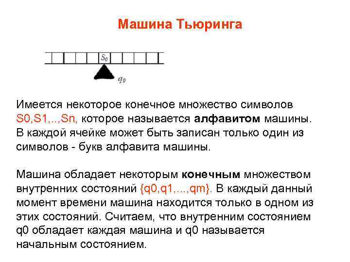 Машина тьюринга рекурсивные функции