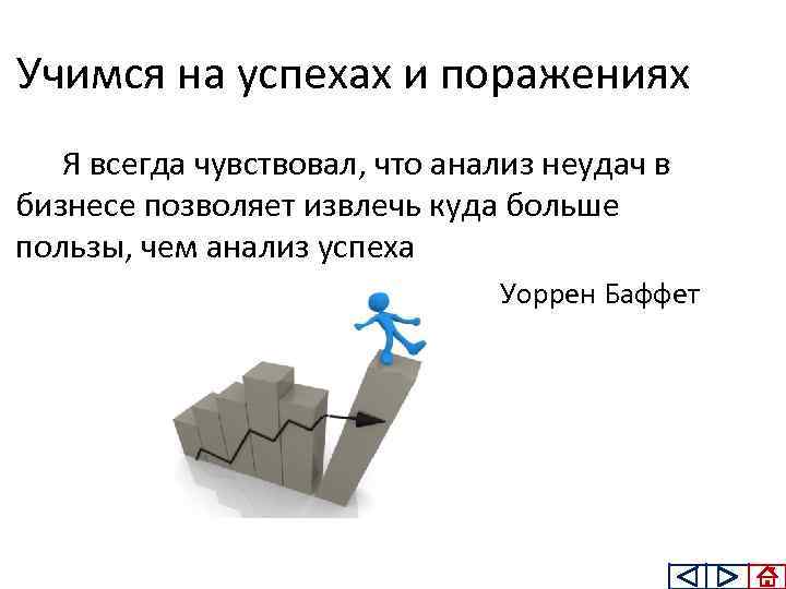 Учимся на успехах и поражениях Я всегда чувствовал, что анализ неудач в бизнесе позволяет