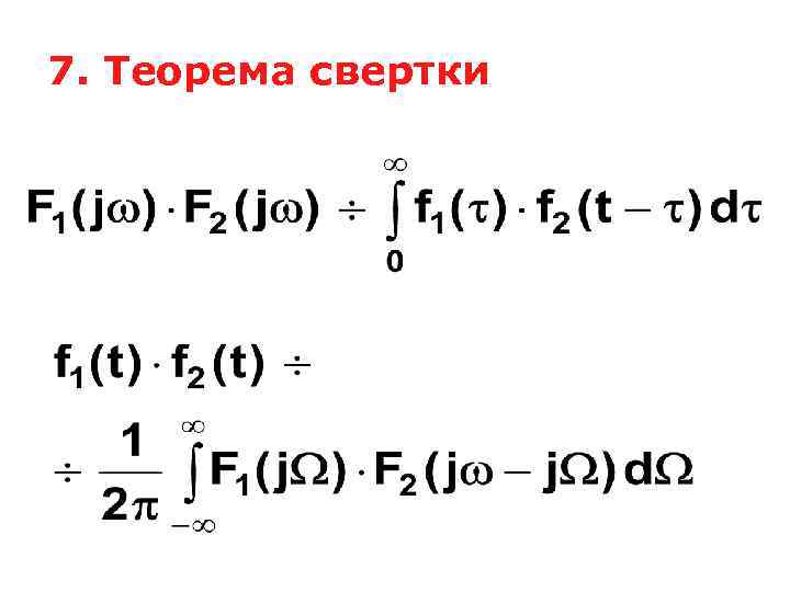 7. Теорема свертки 
