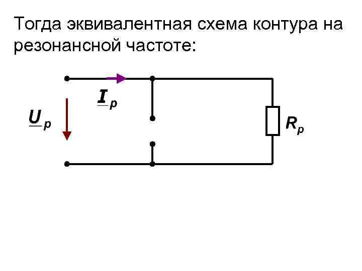 Параллельный контур. Эквивалентная схема колебательного контура. Эквивалентная схема резонансных контуров. Эквивалентная схема параллельного колебательного контура. Эквивалентное сопротивление колебательного контура.