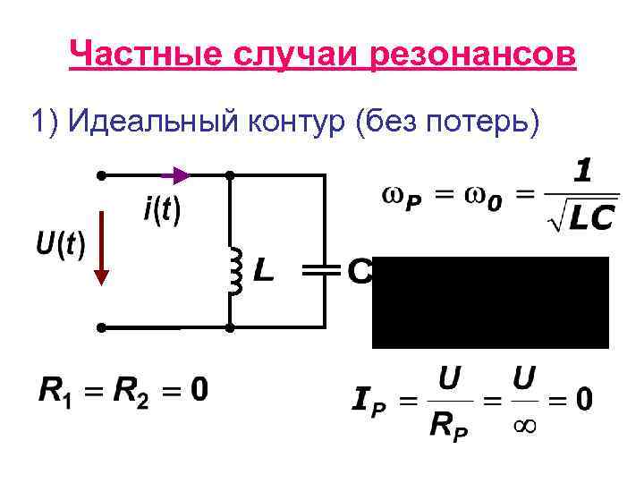 Последовательный колебательный контур схема