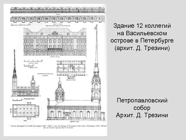 Петропавловский собор чертеж