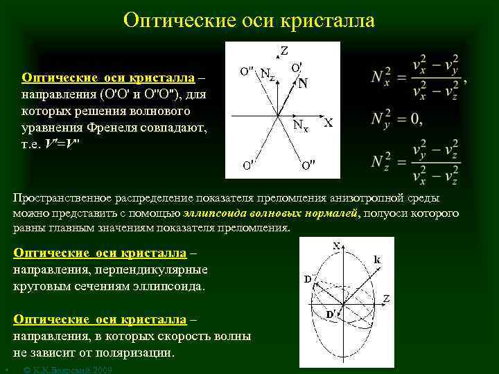 Направление главной оси