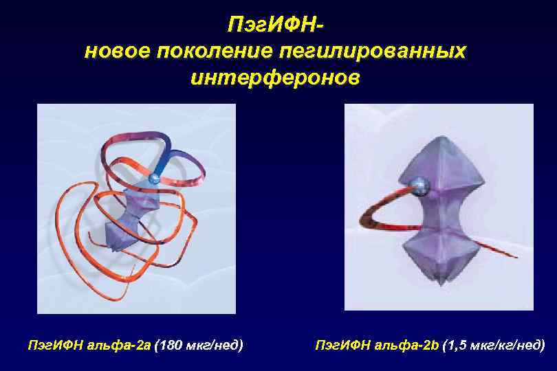 Пэг. ИФНновое поколение пегилированных интерферонов Пэг. ИФН альфа-2 а (180 мкг/нед) Пэг. ИФН альфа-2