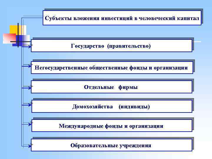 Проект инвестиции в человеческий капитал