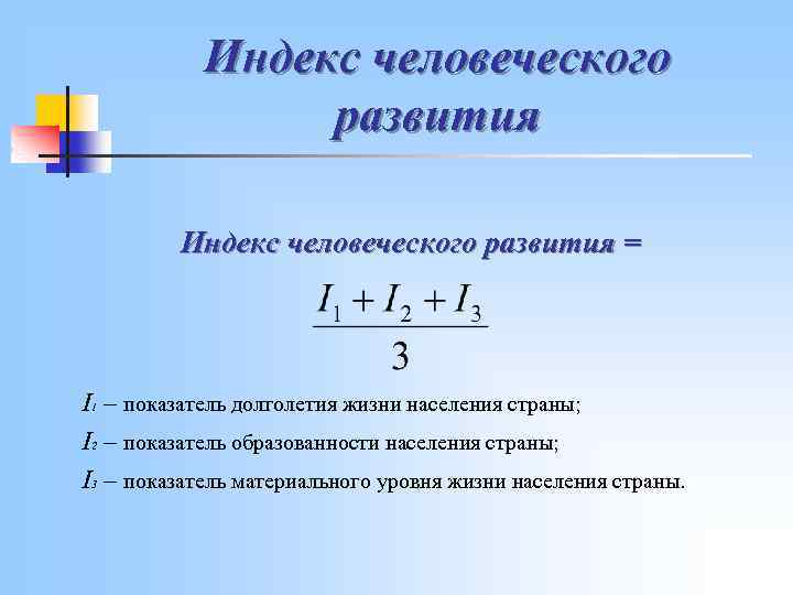 Индекс человеческого развития презентация