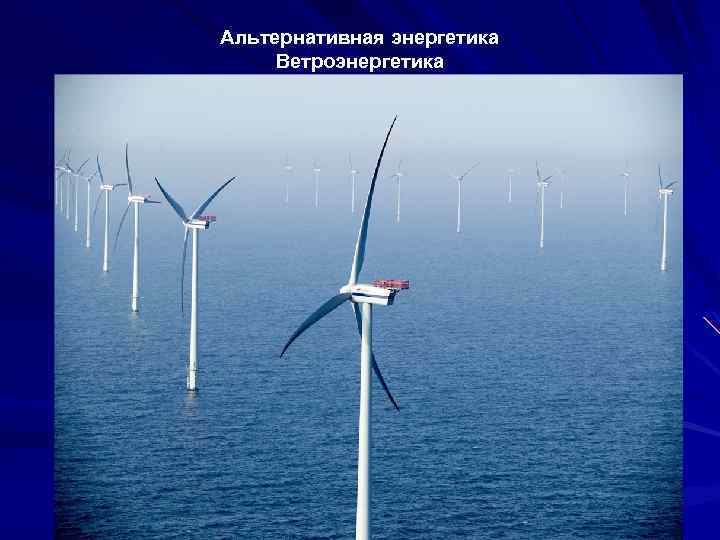 Альтернативная энергетика Ветроэнергетика 