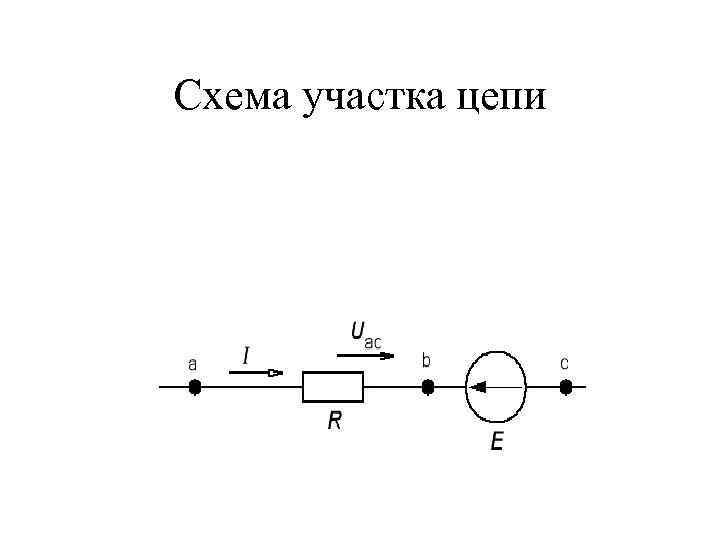Схема участка цепи 