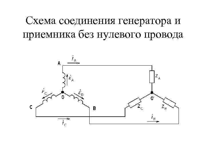 Звезда с нулевым проводом схема