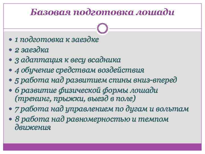 Базовая подготовка лошади 1 подготовка к заездке 2 заездка 3 адаптация к весу всадника