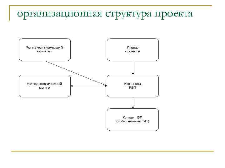 организационная структура проекта 