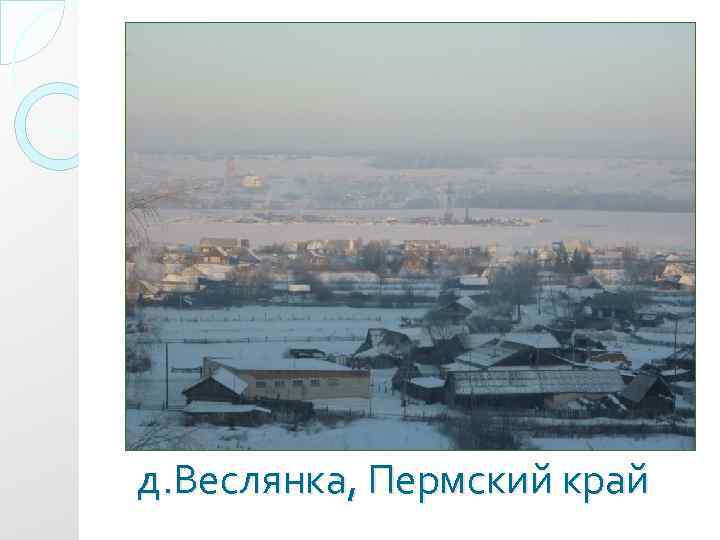 д. Веслянка, Пермский край 