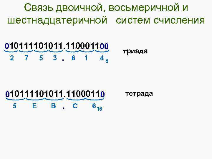 C в системе счисления