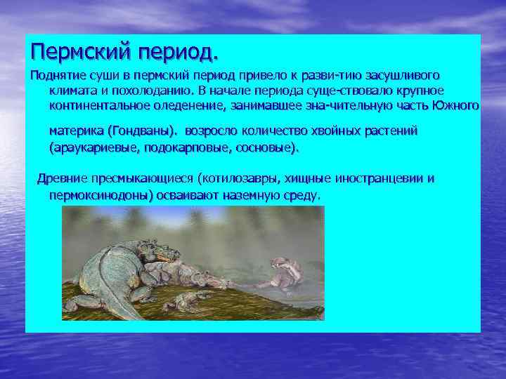 Лет в период происходит. Поднятие суши. Пермоксинодоны. Суша в Пермский период. Подъем суши.