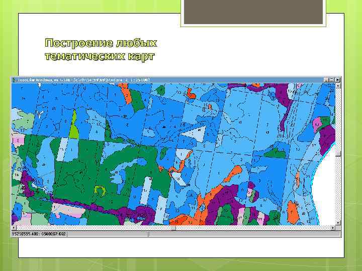 Построение любых тематических карт 