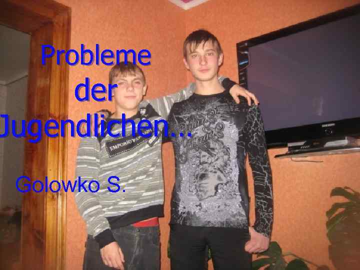 Probleme der Jugendlichen… Golowko S. 